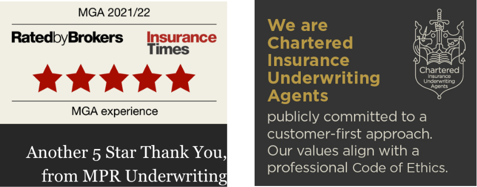 MPR are Chartered Insurance Underwriting Agents